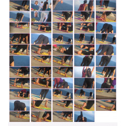 FEET CANDIDS YOGA |12b| 6 WOMEN SOLES_STRETCH_WRINKLES TOES_SCRUNCH WORKOUT ASS_90° FACE CLOSE UPS