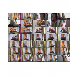 FEET CANDIDS CAFE| 275 | YOUNG ARCHES TOES_UP_UNDER_WIGGLE_SPREAD SHOESPLAY_ON/OFF FACE CLOSE UPS