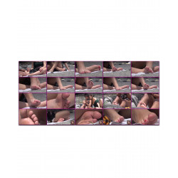 BEACH FEET CANDIDS | PART 75a | 2 YOUNG SOLES_WRINKLES TOES_SCRUNCH_SPREAD_WIGGLE LEGS FACE CLOSE UPS