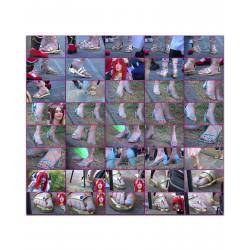 FEET CAND COSPLAYERS | 10 | 2 YOUNG PARTIAL_SOLES TOES_HOT_POSITIONS LEGS FLIPFLOPS SANDALS FACE CLOSE UPS