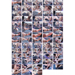 AT BEACH CANDIDS | 268b | 18/19yo SOLES_CROSS_SHAKE_BACK NAT_TOES_SPREAD_POINT LEGS_SPREAD_CROSS ASS FACE CLOSE UPS