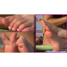 BEACH FEET CANDIDS | PART 358 | 2 18/19yo SOLES_CROSS_WAVE TOES_PLAY_RUBS_BACK_SCRUNCH_SPREAD_POINT_TOUCH LEGS CLOSE UPS