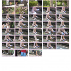 FEET CANDID PARK | 61a | YOUNG SOLES_STRETCH_CROSS TOES_WIGGLE_SPREAD_PLAY_BACK_BIGUP SHOEPLAY_DANGLE FACE CLOSE UPS