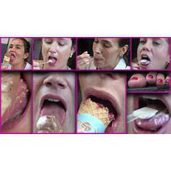 FEET CANDIDS STREET | 11 | 4 WOMEN SEXY_EATING TONGUE_LICKING SUCKING SALIVA_STRINGS CHEWED_FOOD + FEET_TOES FACE CLOSE UPS